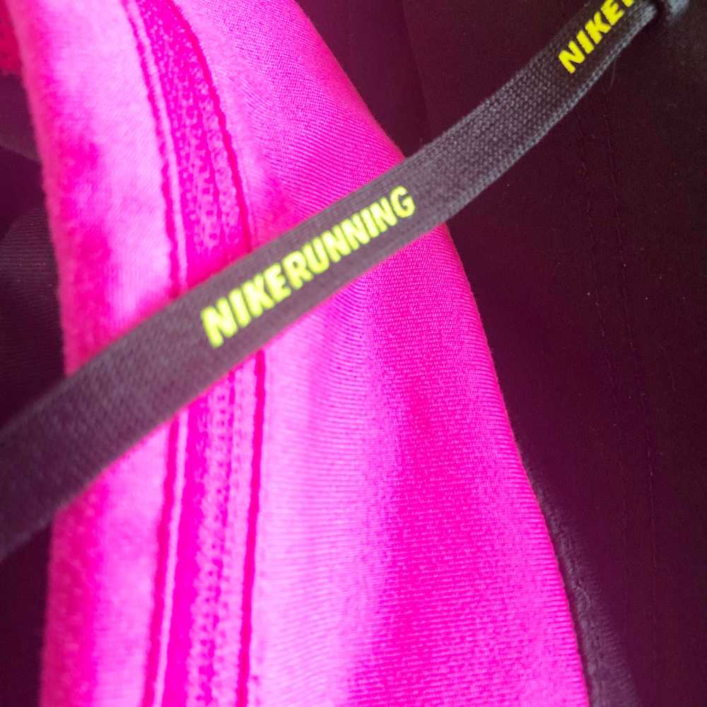 Nike Dri Fit Medium Cropped Leggings Pink Black D… - image 4