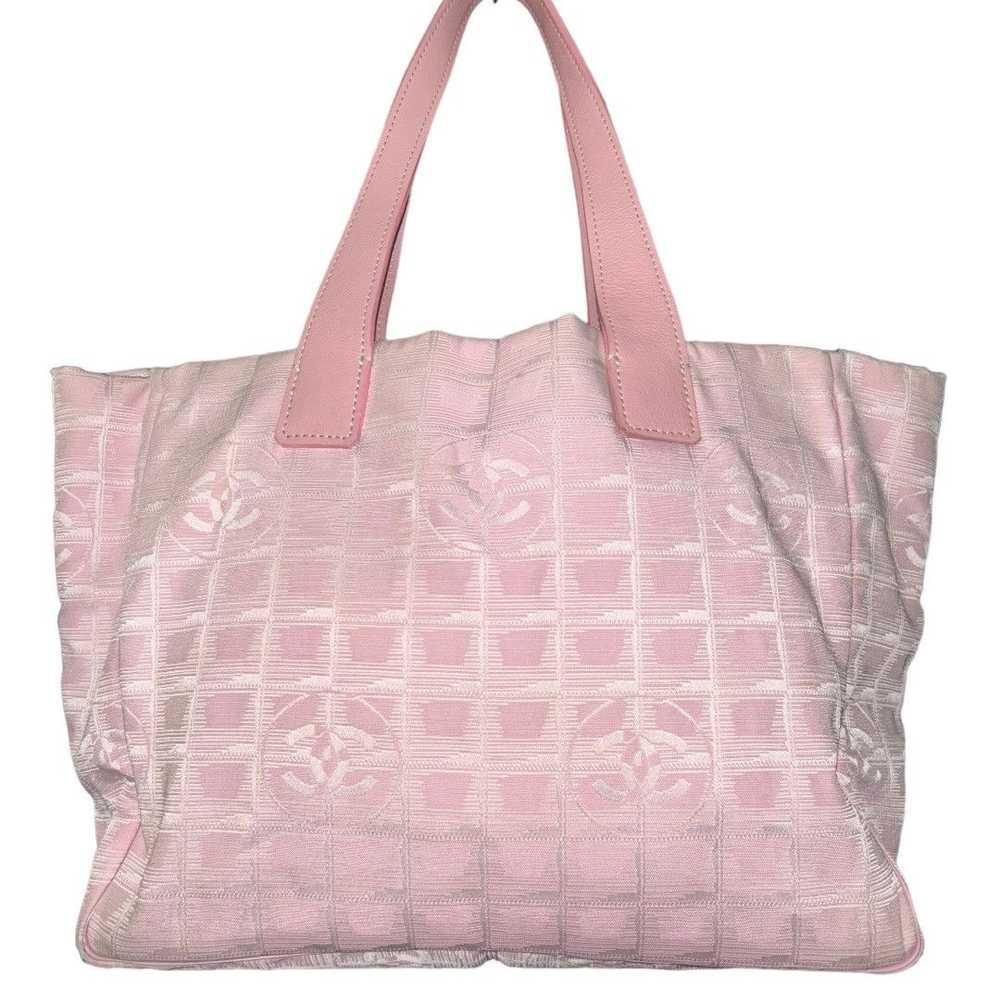 Chanel Chanel Pink Nylon Travel Tote Bag - image 1