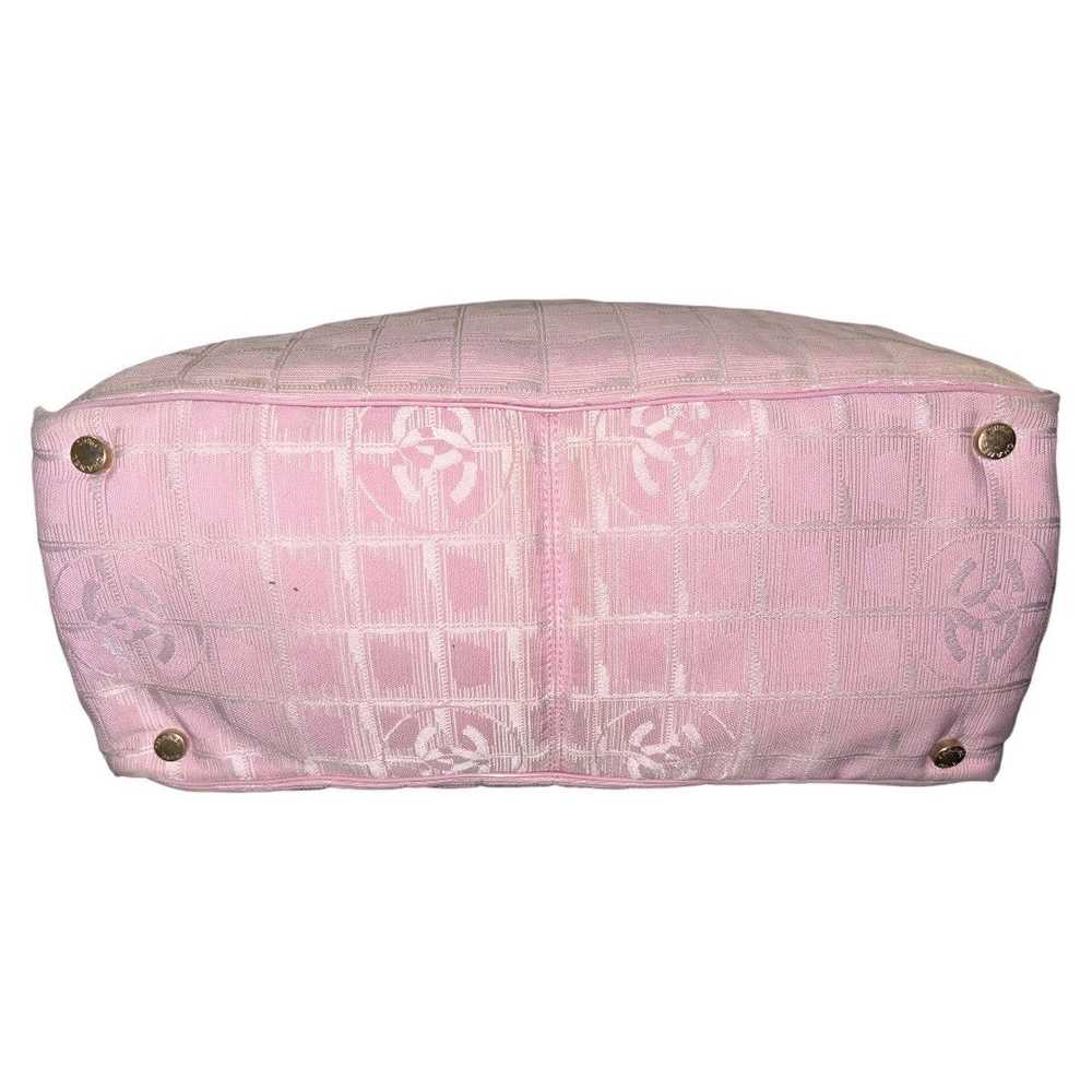 Chanel Chanel Pink Nylon Travel Tote Bag - image 3