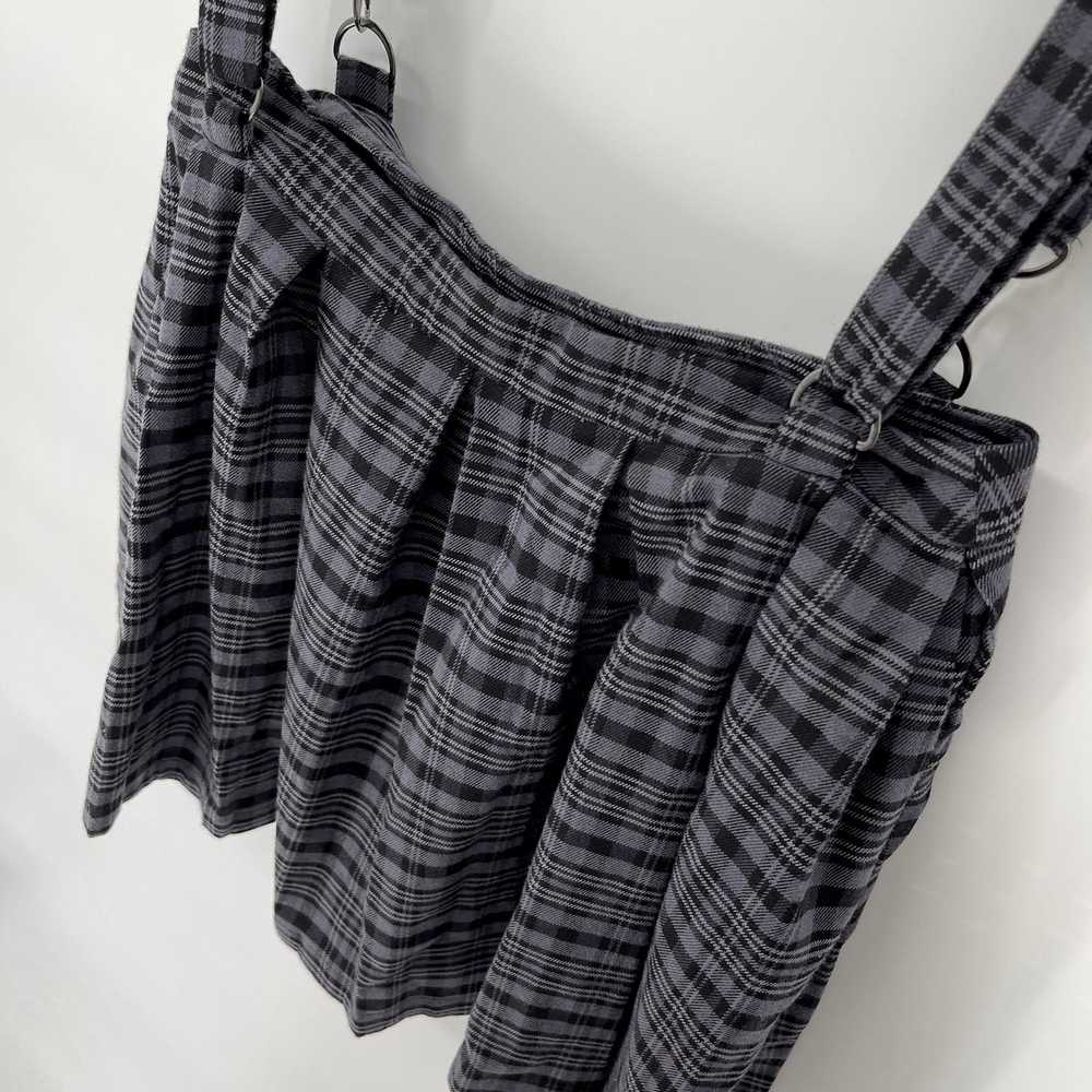 Other Hot Topic Mini Plaid Goth Suspender Skirt P… - image 7