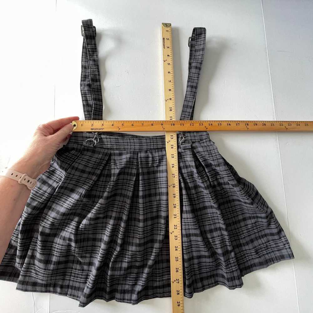 Other Hot Topic Mini Plaid Goth Suspender Skirt P… - image 8