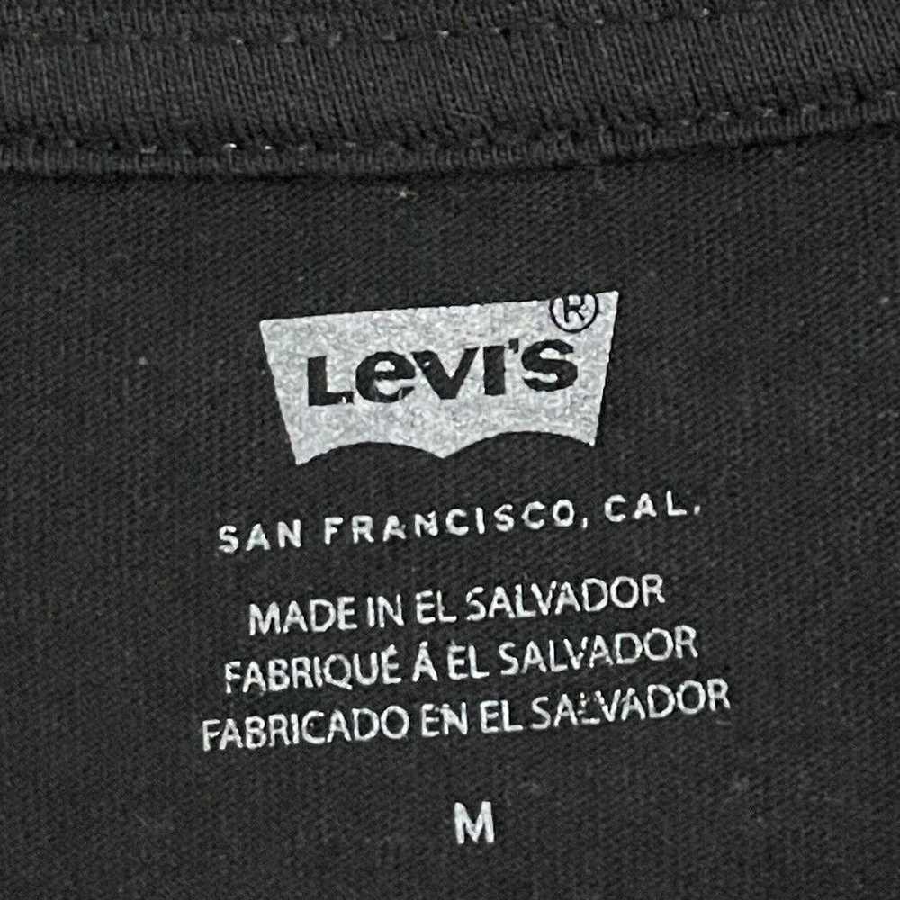 Levi's, Men Short Sleeve Black and Red Distressed… - image 2