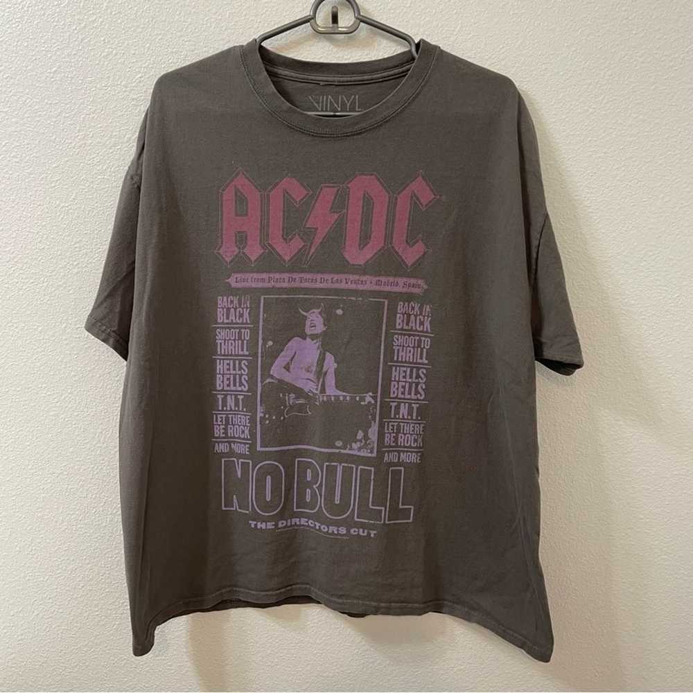 Vinyl icons AC/DC no bull shirt gray large - image 1
