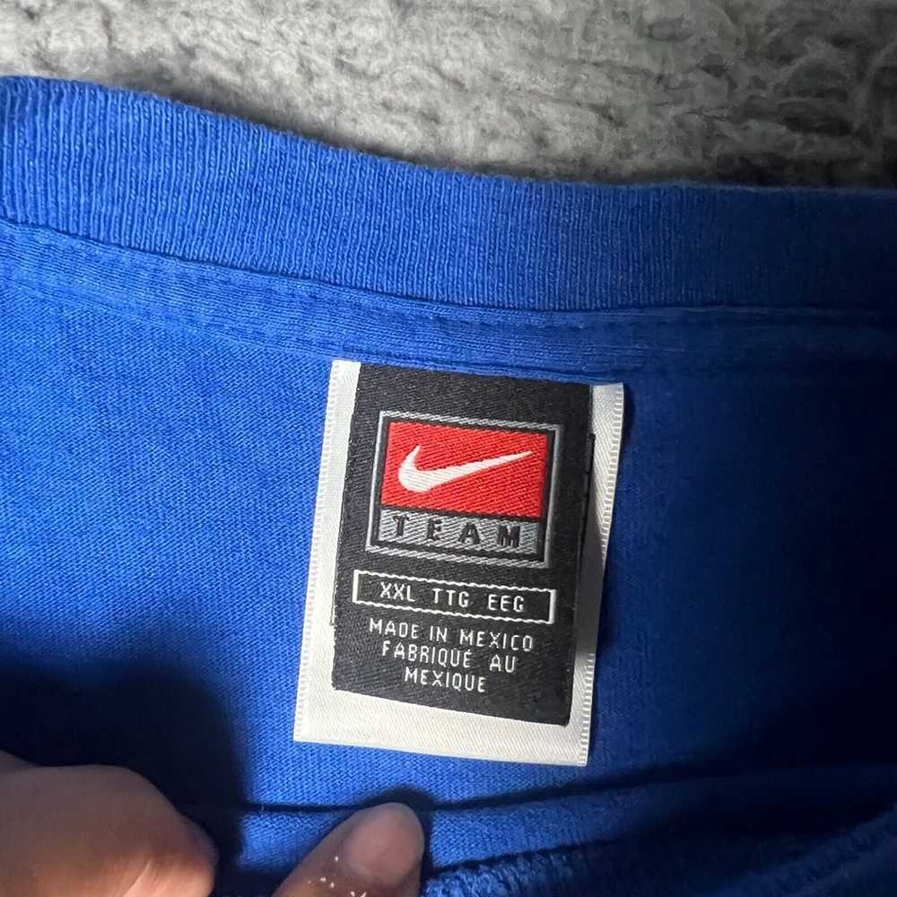 VINTAGE Nike Chicago Cubs Shirt Mens 2XL XXL Blue… - image 3