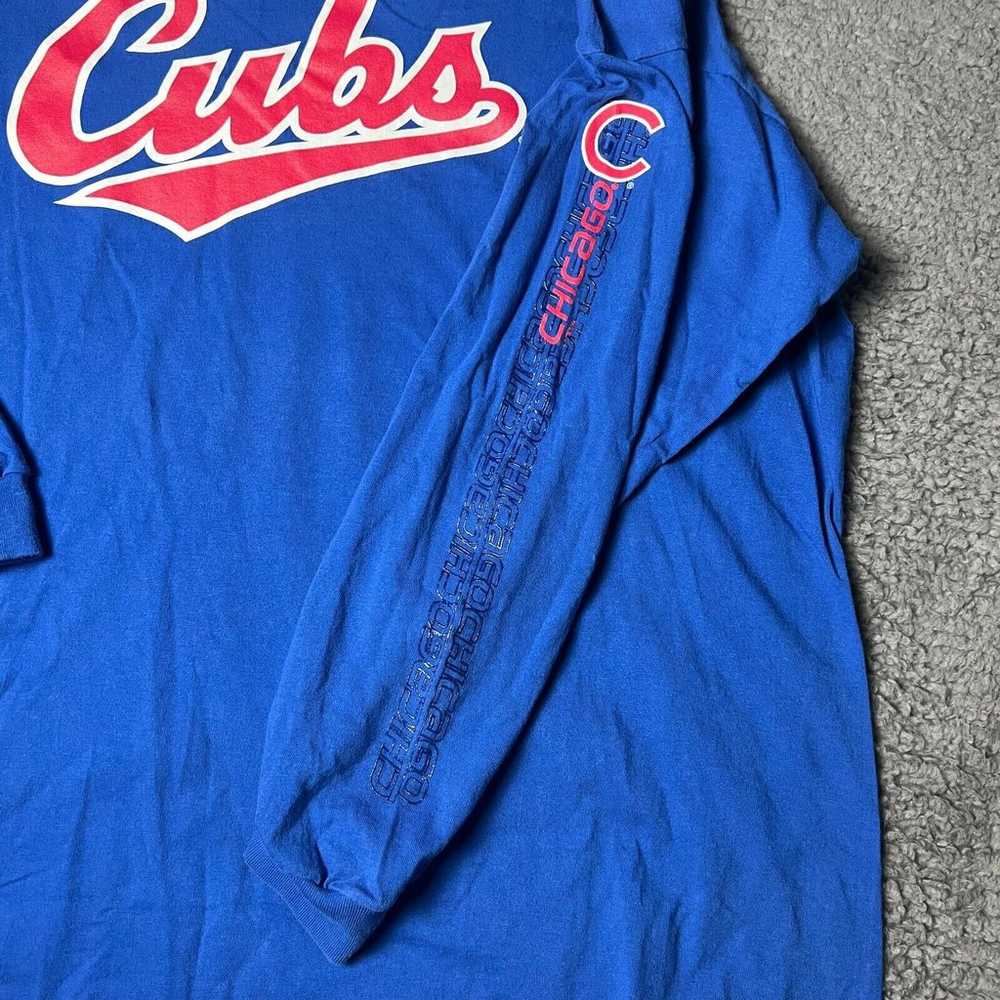 VINTAGE Nike Chicago Cubs Shirt Mens 2XL XXL Blue… - image 4