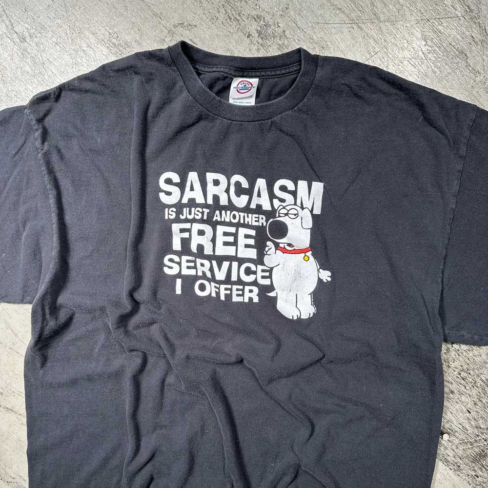 2006 Family Guy Brian sarcasm t-shirt - image 2