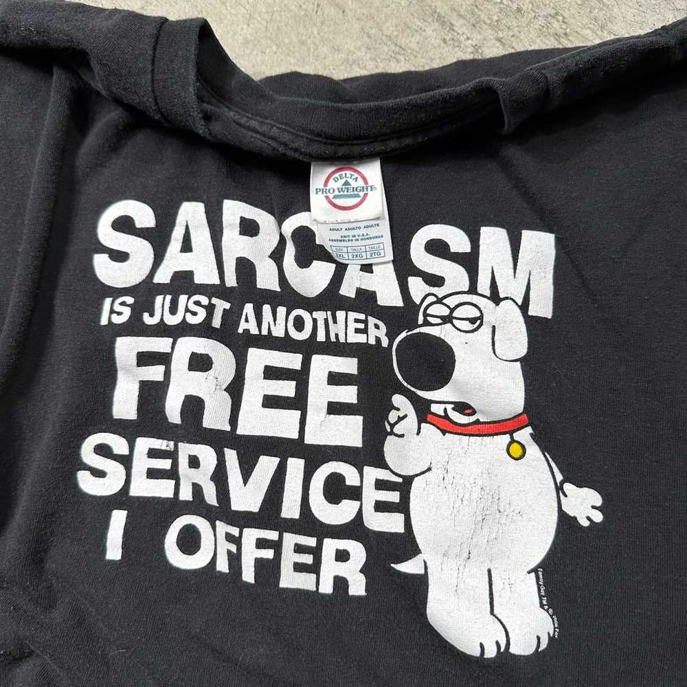 2006 Family Guy Brian sarcasm t-shirt - image 3