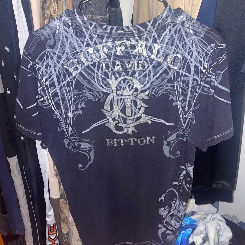 Affliction style David Buffalo Bitton tee AOP - image 2