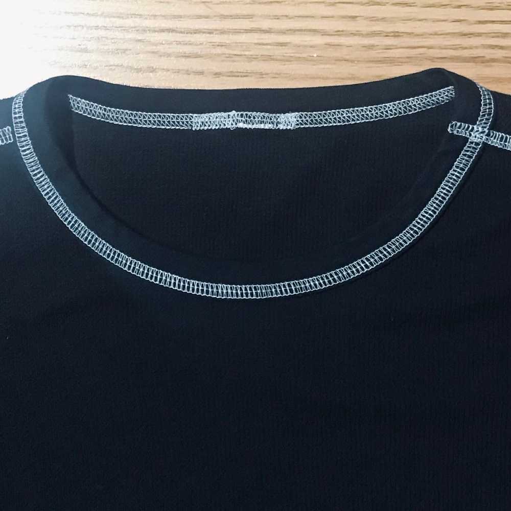 Mossimo Waffle Knit Thermal Shirt Mens M Black - image 8