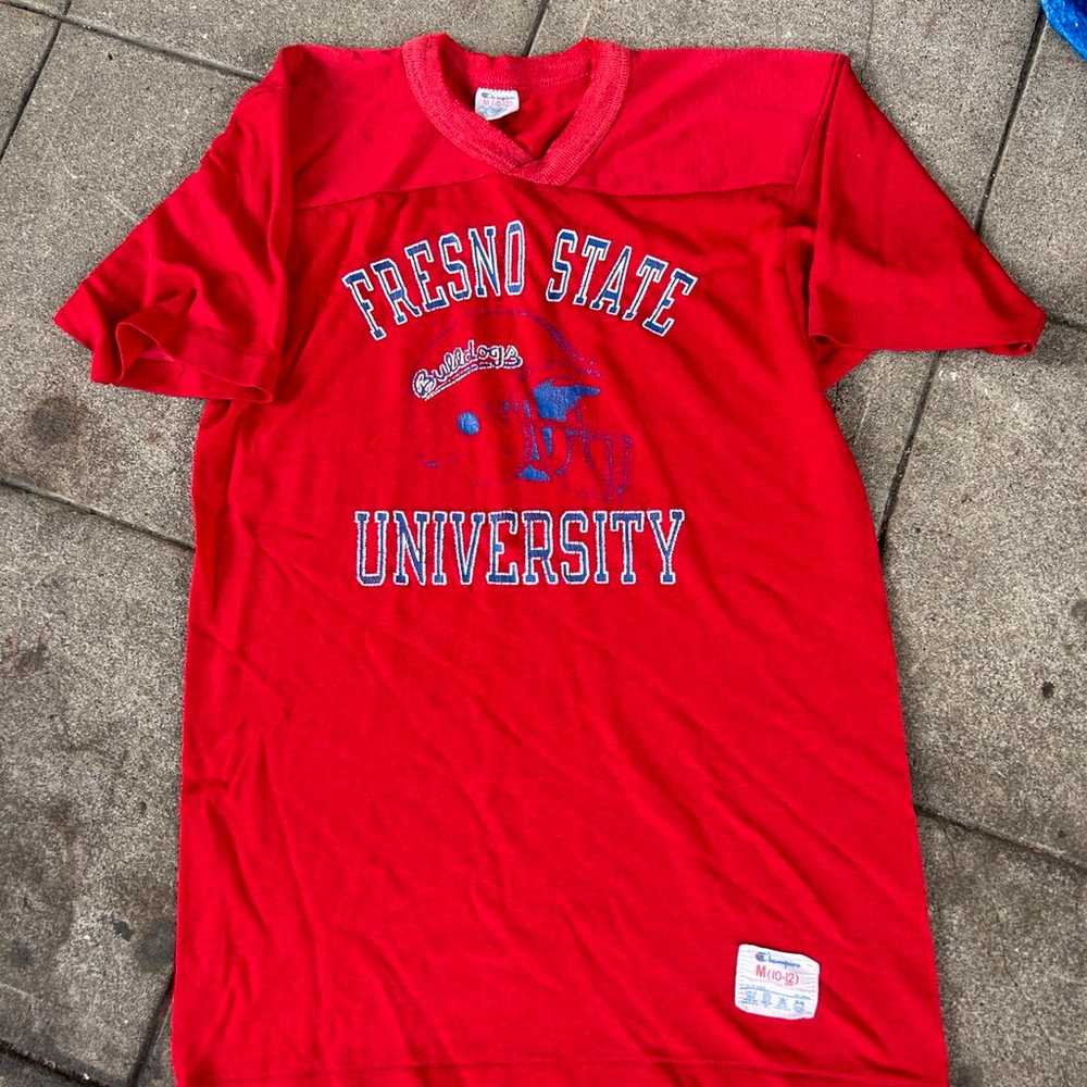 Red Y2K University Shirt - image 1