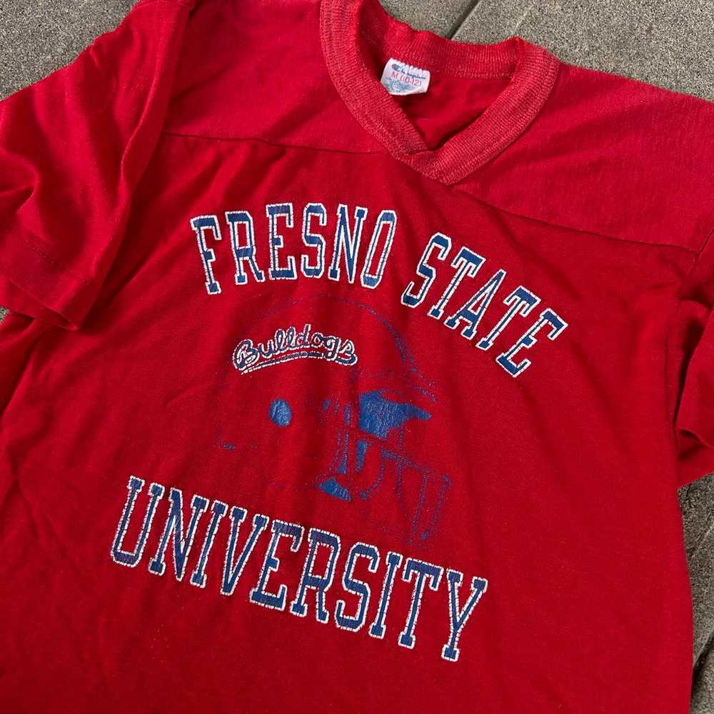 Red Y2K University Shirt - image 4