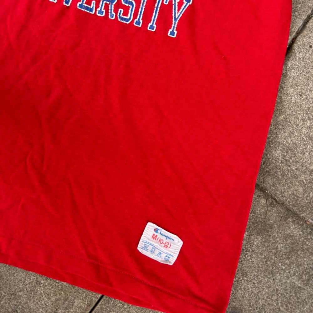 Red Y2K University Shirt - image 5