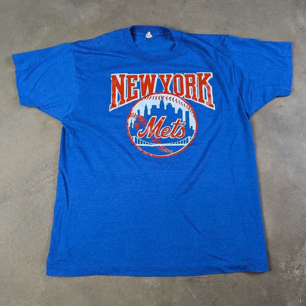 Vintage New York Mets T Shirt Screen Stars L - image 1