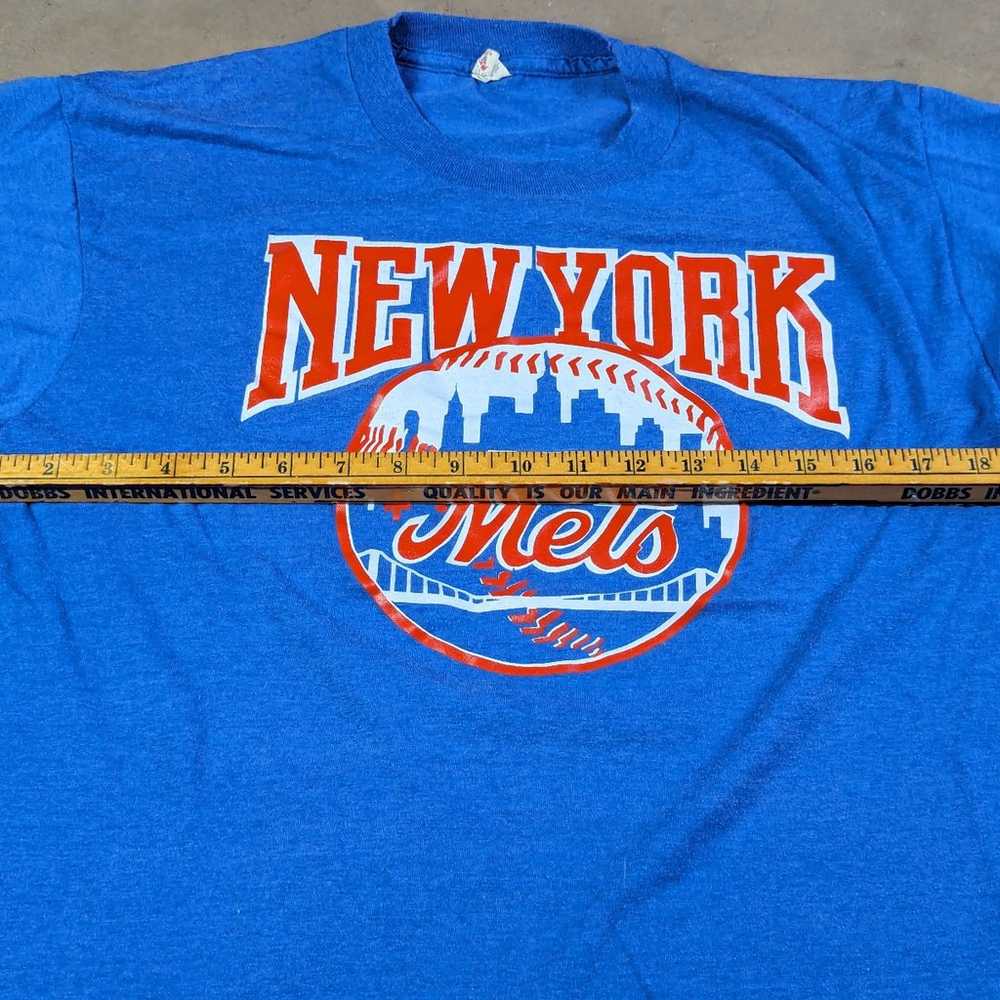 Vintage New York Mets T Shirt Screen Stars L - image 3