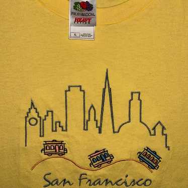 Vintage Embroidered San Francisco California Trol… - image 1