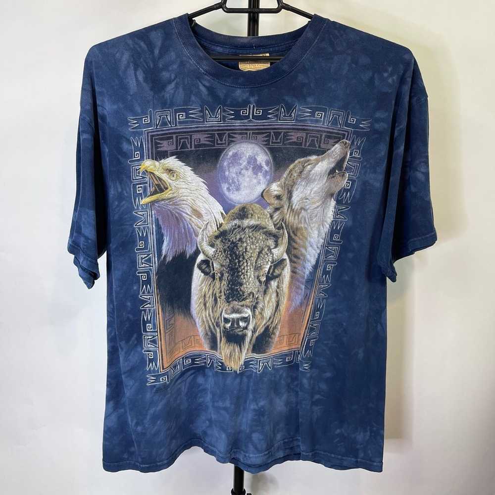 Vintage The Mountain Buffalo Eagle Wolf Shirt Siz… - image 1