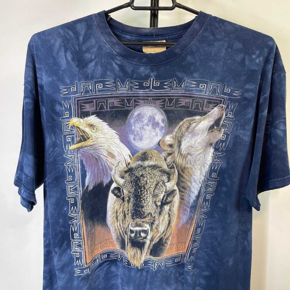 Vintage The Mountain Buffalo Eagle Wolf Shirt Siz… - image 2