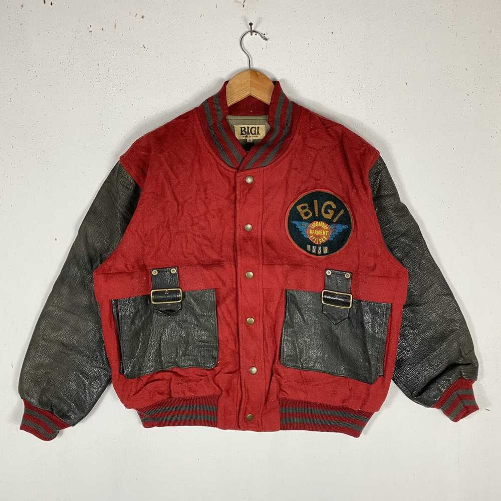 Leather Jacket × Varsity Jacket × Vintage 1983 BI… - image 2