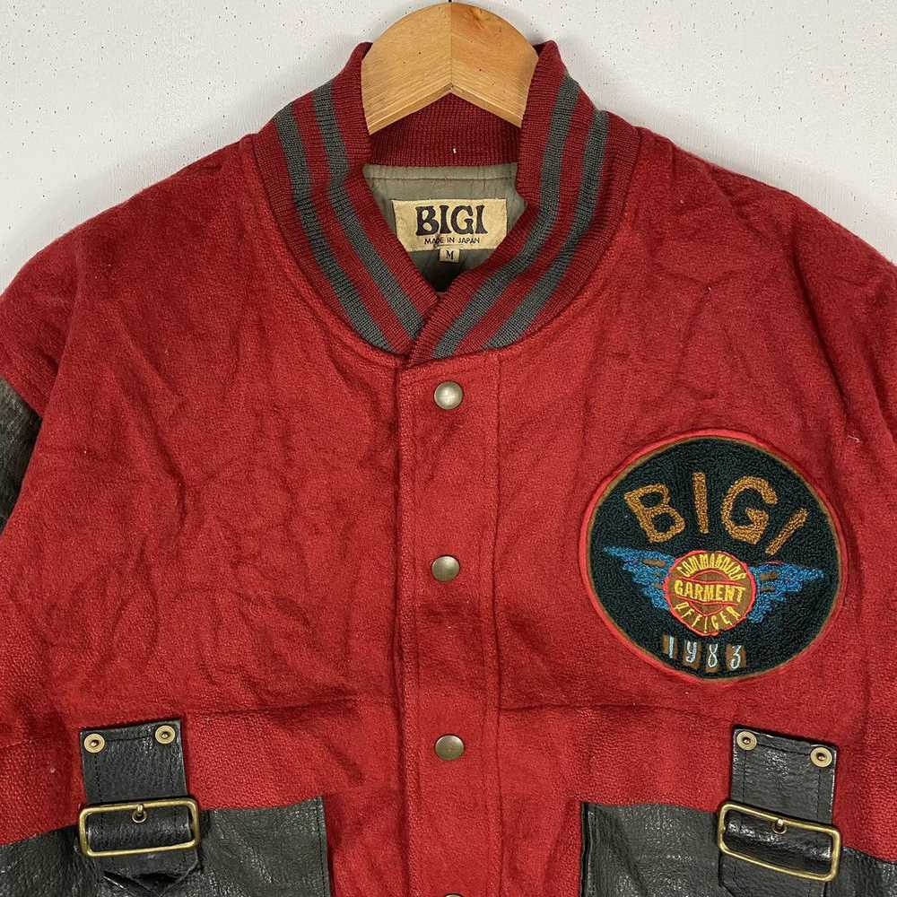 Leather Jacket × Varsity Jacket × Vintage 1983 BI… - image 3