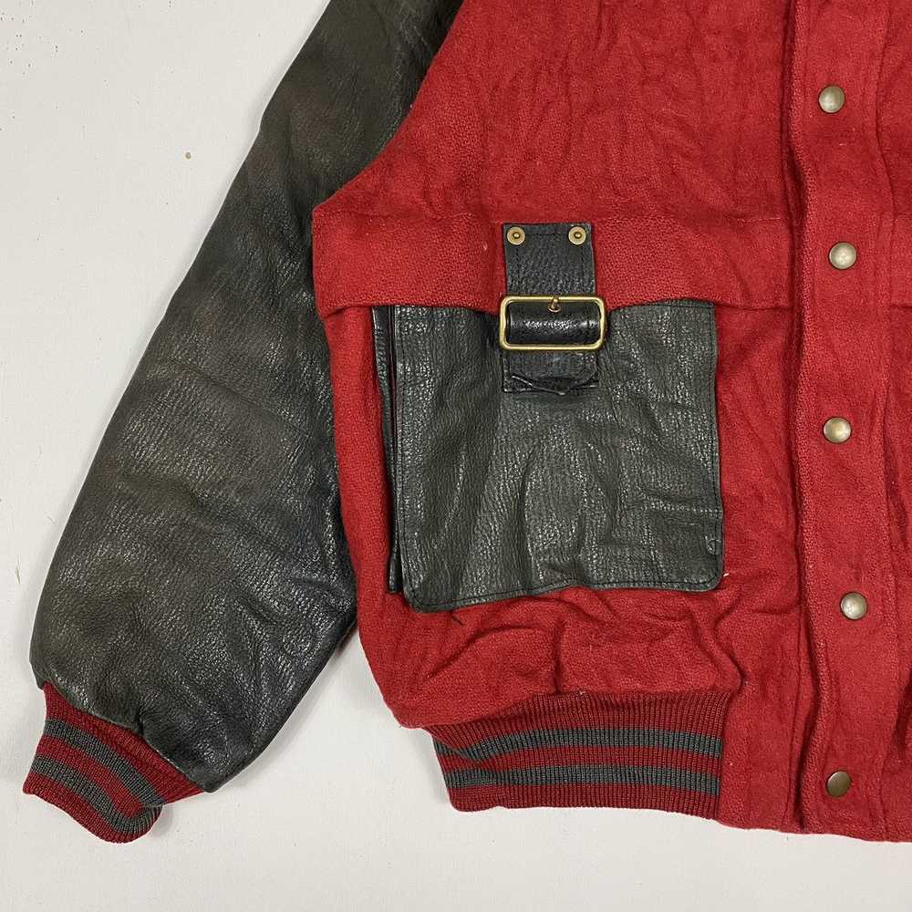 Leather Jacket × Varsity Jacket × Vintage 1983 BI… - image 5