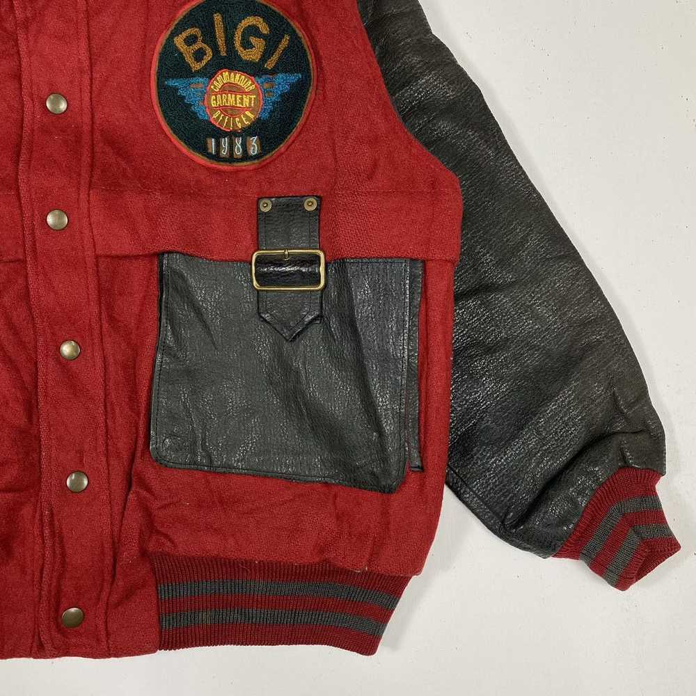 Leather Jacket × Varsity Jacket × Vintage 1983 BI… - image 6