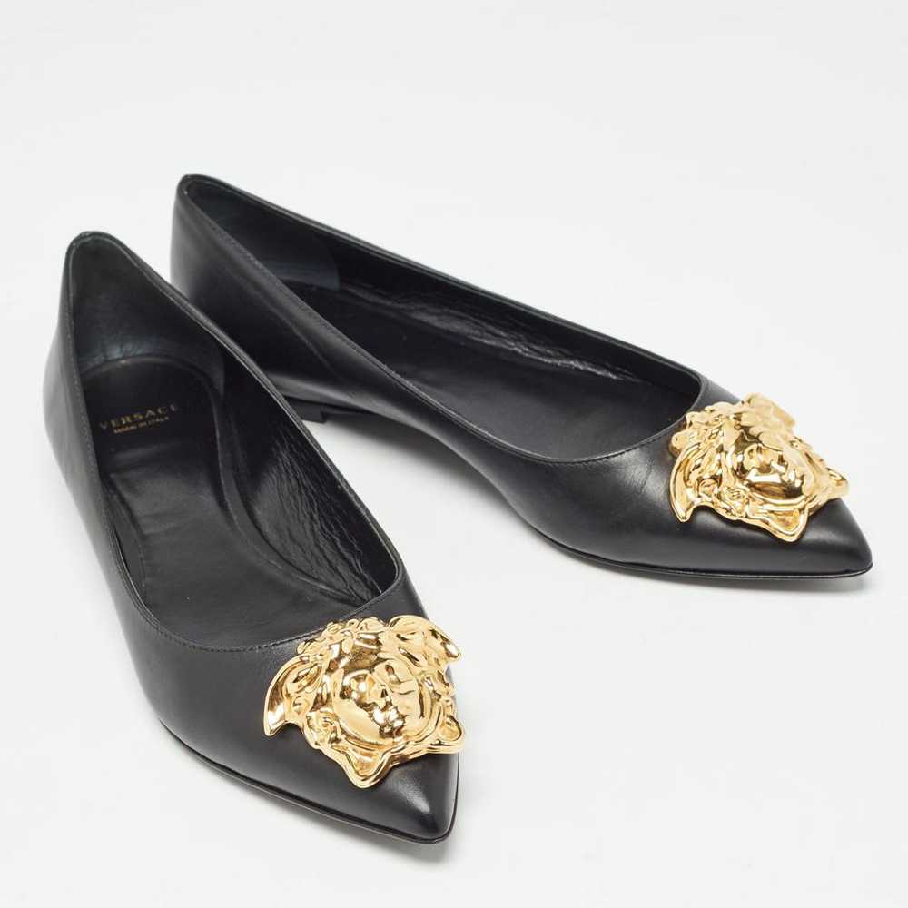 Versace Leather flats - image 3