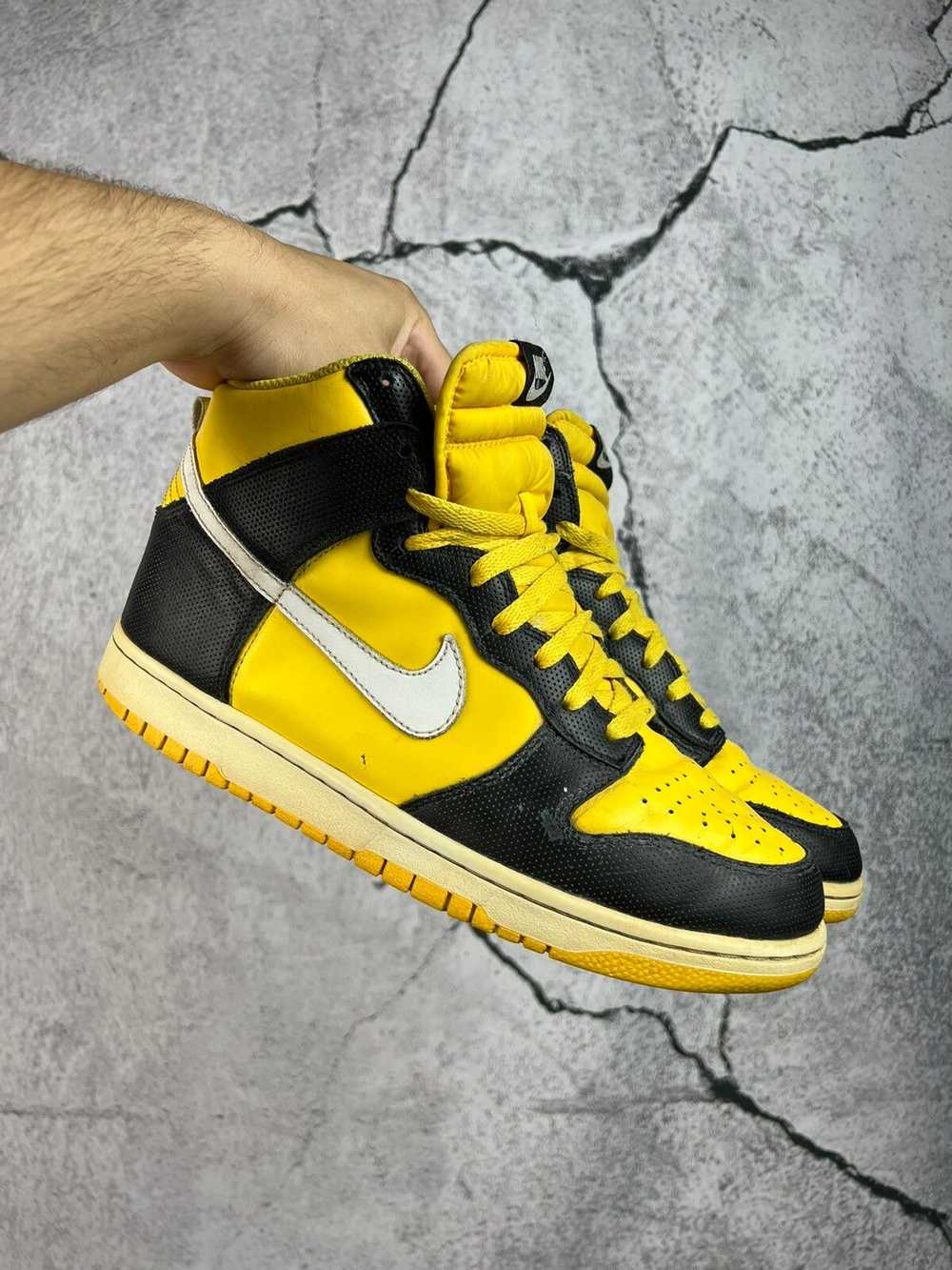 Nike Nike Dunk High Varsity Yellow White Black Wu… - image 1