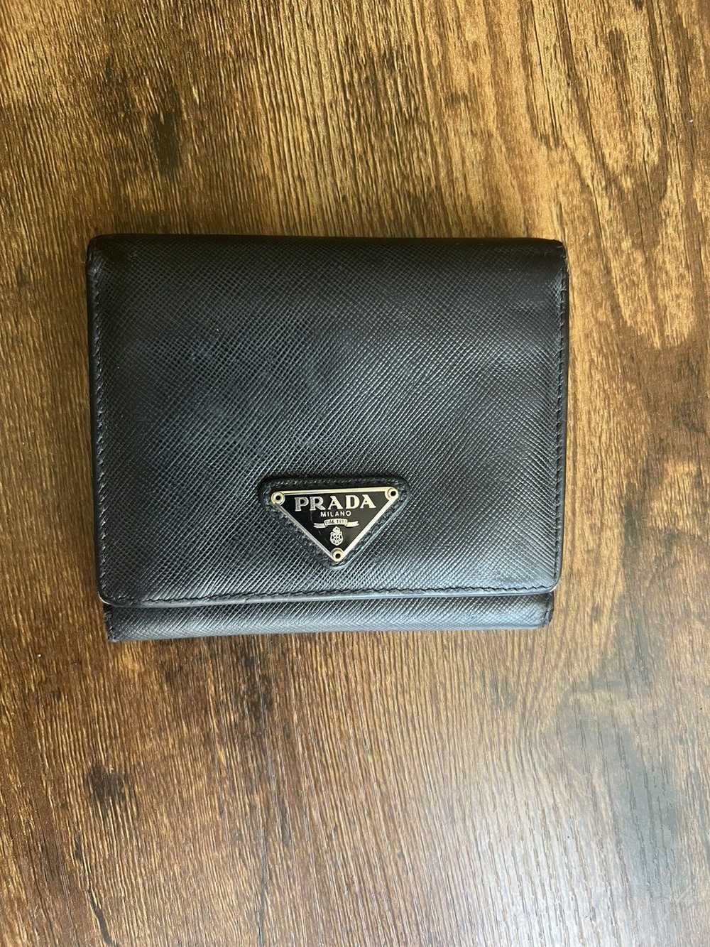 Prada PRADA Leather Tri-Fold Wallet - image 2