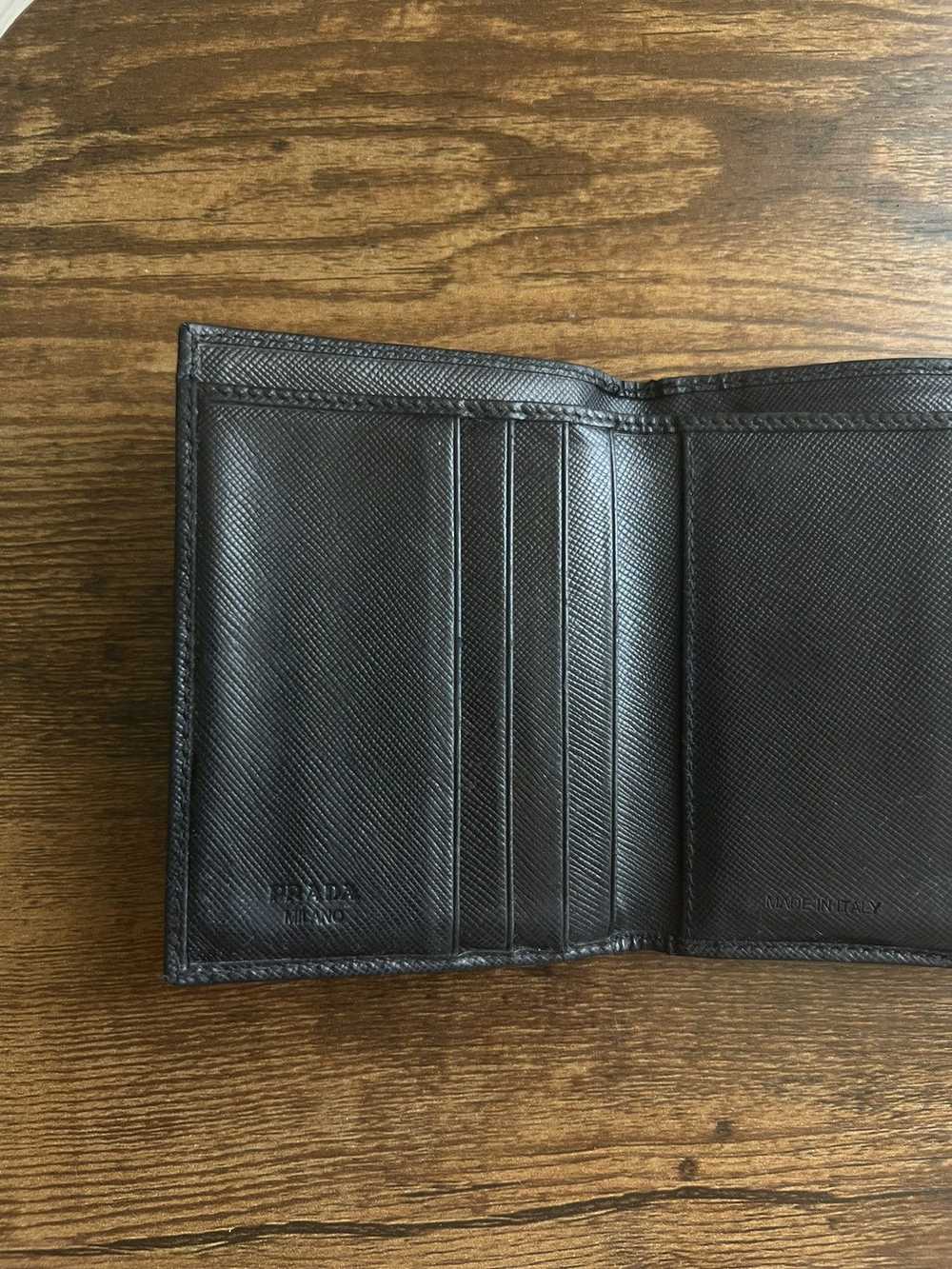 Prada PRADA Leather Tri-Fold Wallet - image 3