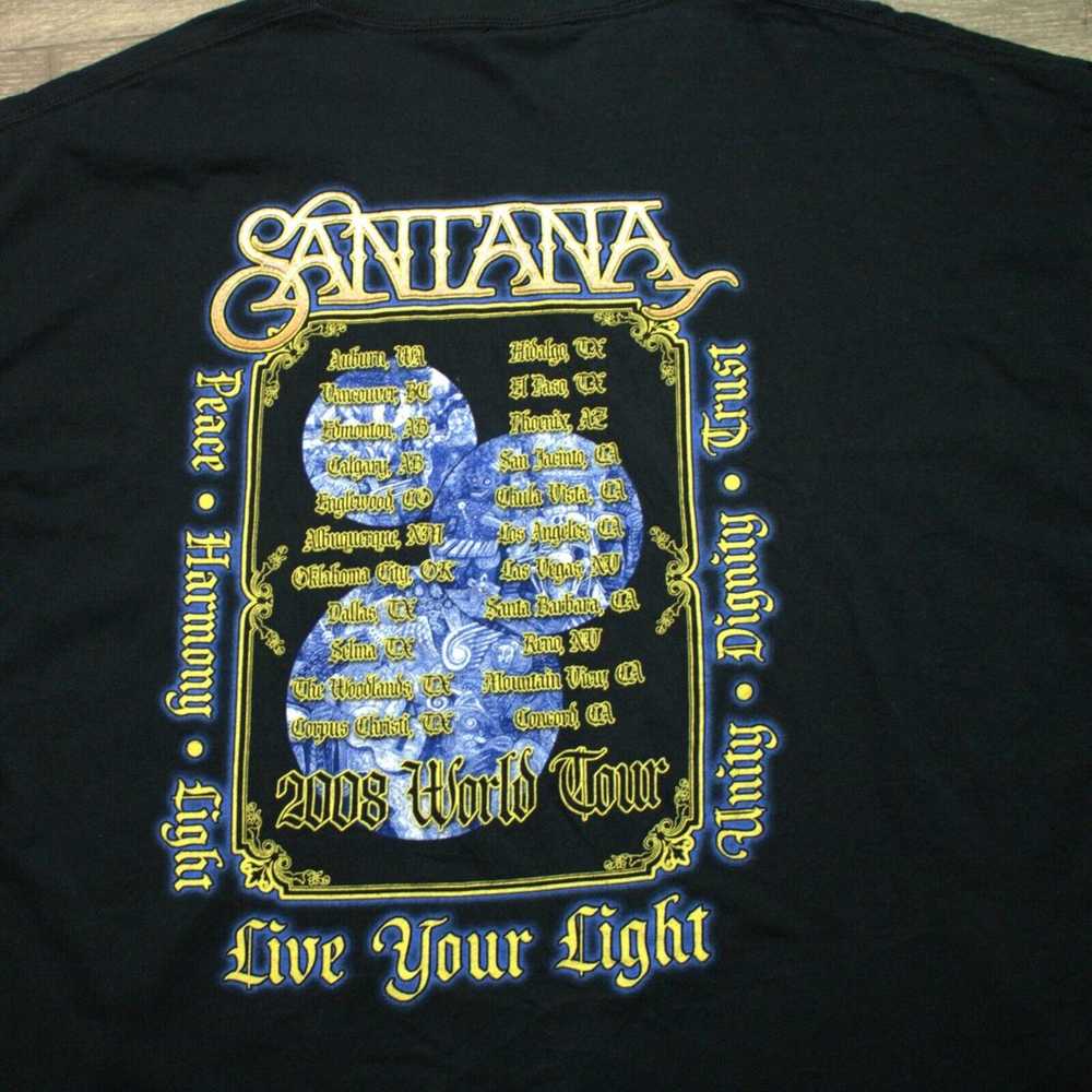 Santana Live Your Light 2008 World Tour Unisex Ba… - image 4