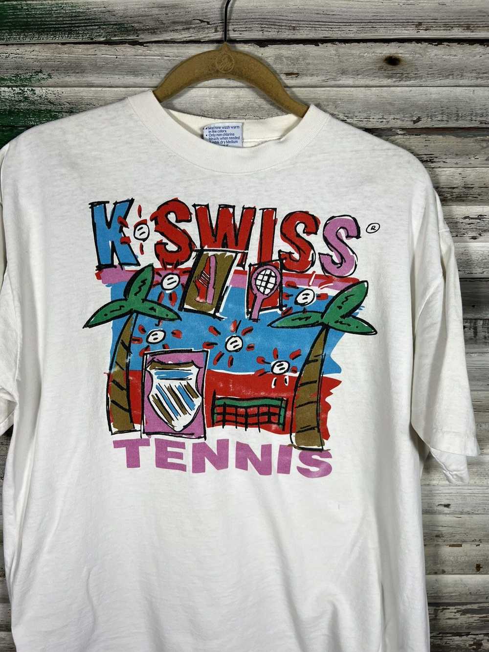 K Swiss × Vintage Vintage K Swiss Tennis Shirt - image 3