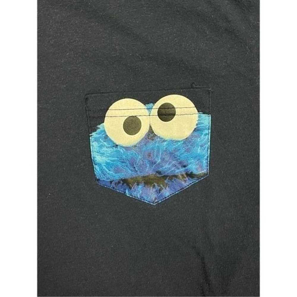 Vintage Cookie Monster small pocket t shirt - image 2