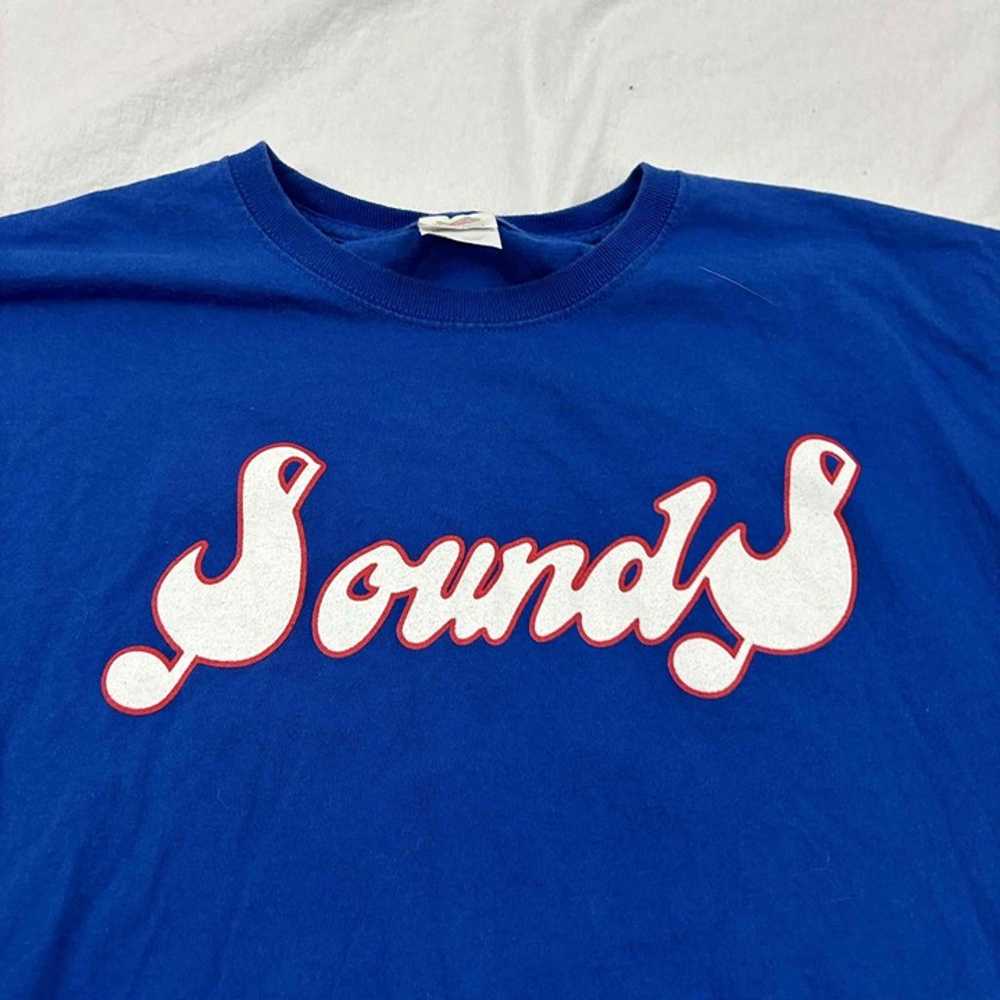 Nashville Sounds Baseball Unisex T-Shirt Blue Gra… - image 2
