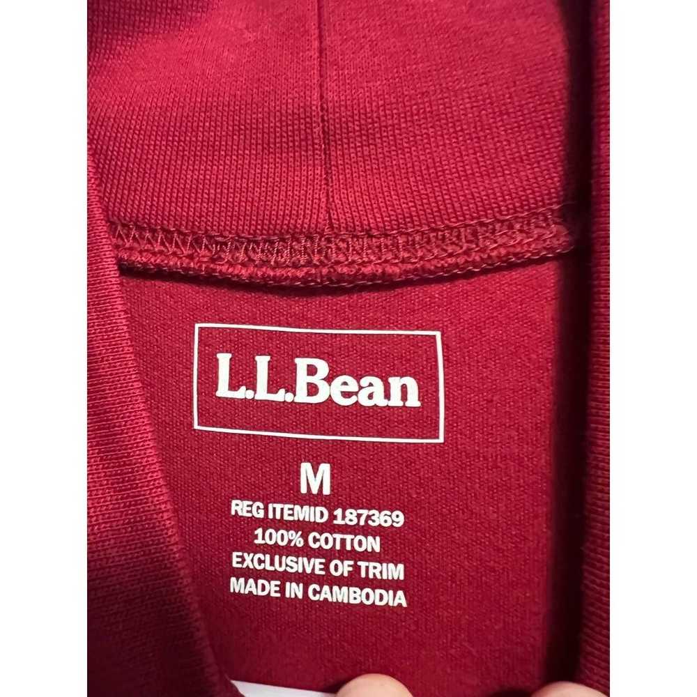 L.L. Bean Men's Red Long Sleeved Mock Neck Cotton… - image 6