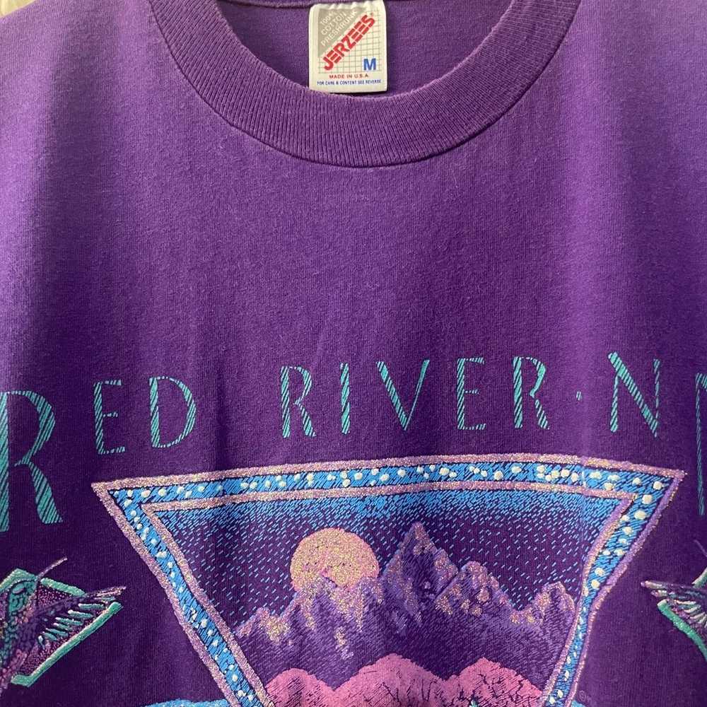 Vintage 90's Jerzees Red River New Mexico T-shirt… - image 4