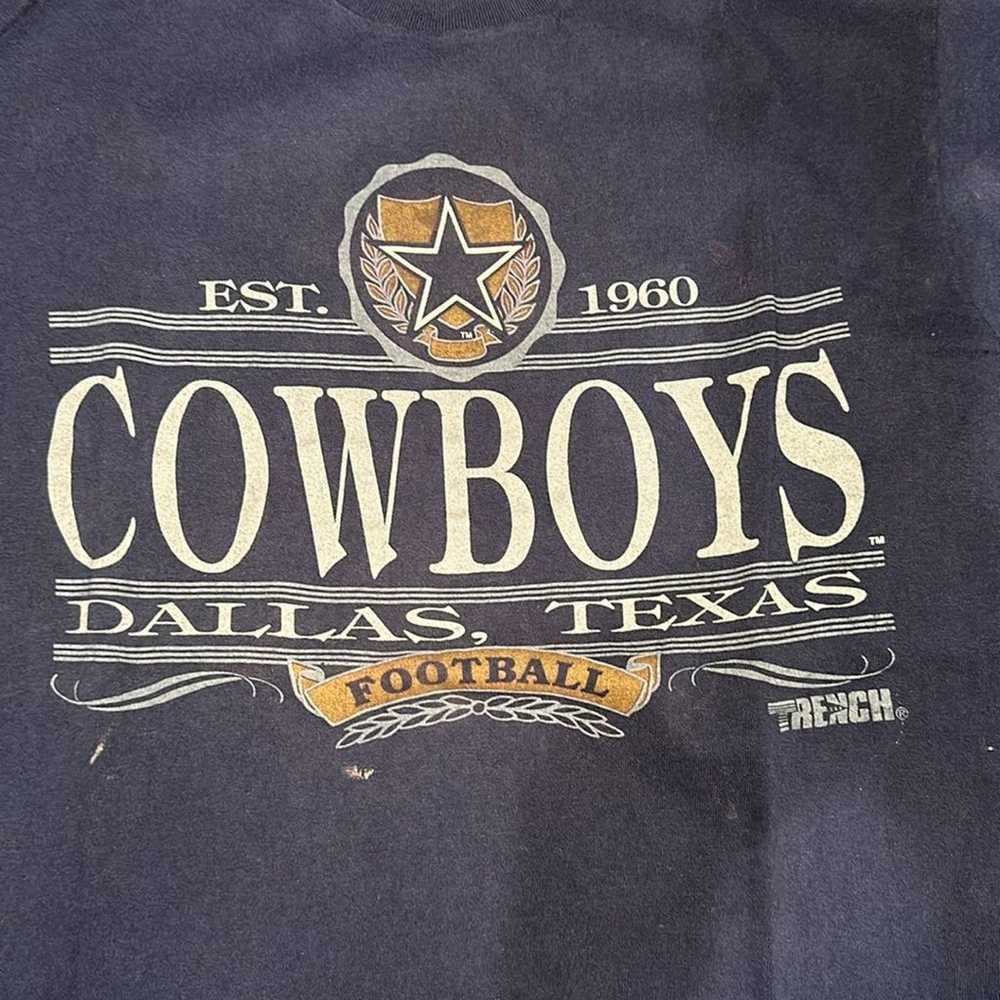 Dallas Cowboys Vintage Trench Tee - Medium - image 5