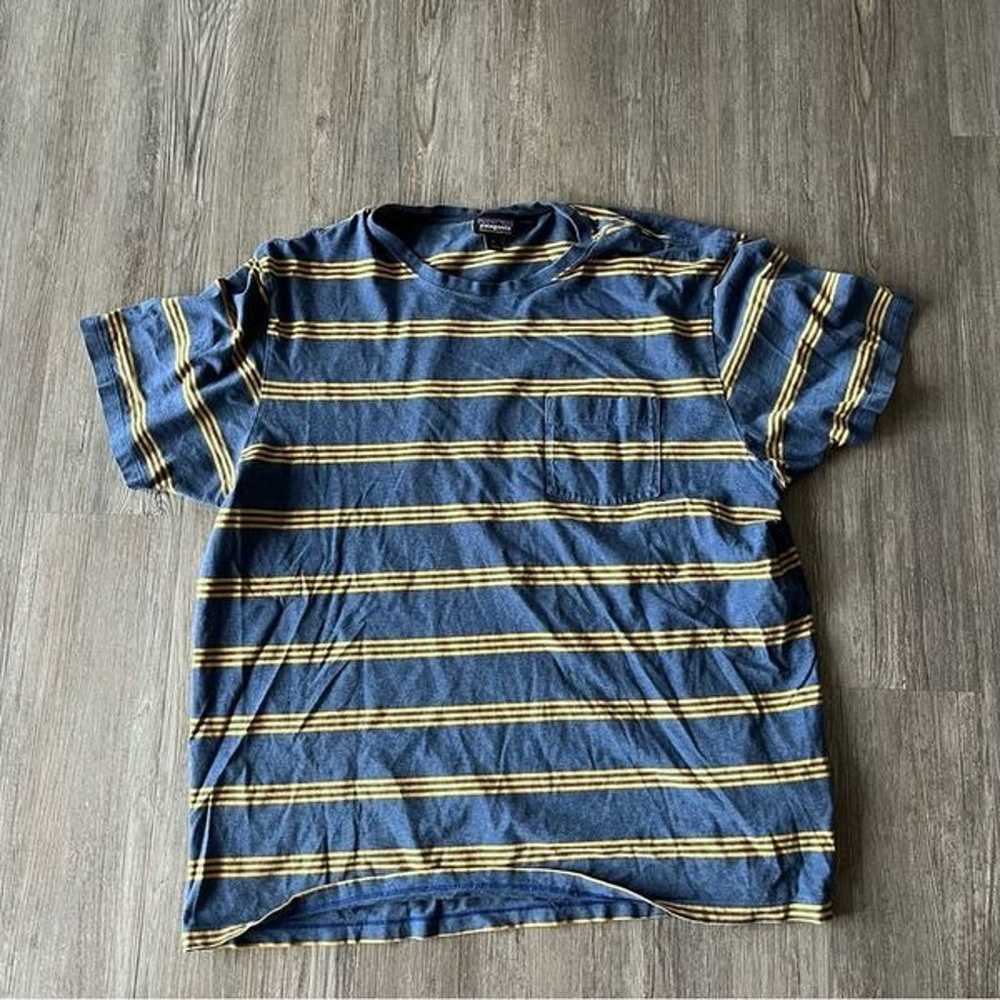 Patagonia Men’s Large Striped Pocket T-shirt - image 1