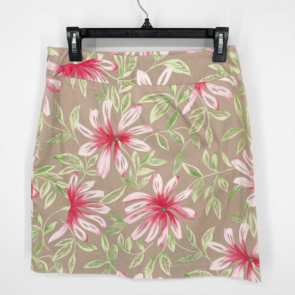 Other Talbots Skirt Womens Sz 8P Tan Pink Green T… - image 4