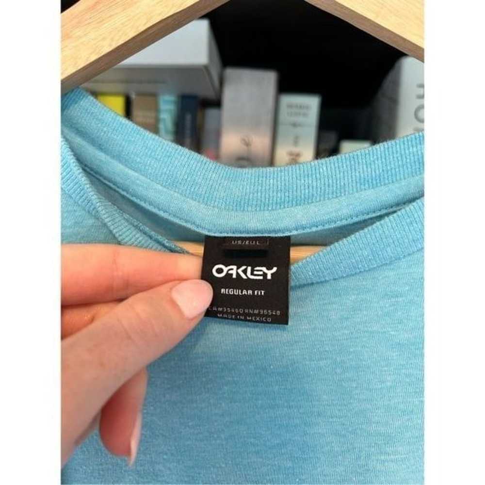 Oakley Men’s Palm B1B Blue Short Sleeve T-Shirt S… - image 3