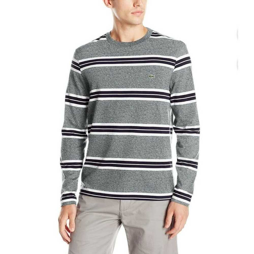 Lacoste Men's Striped Regular Fit Long Sleeve T-S… - image 1