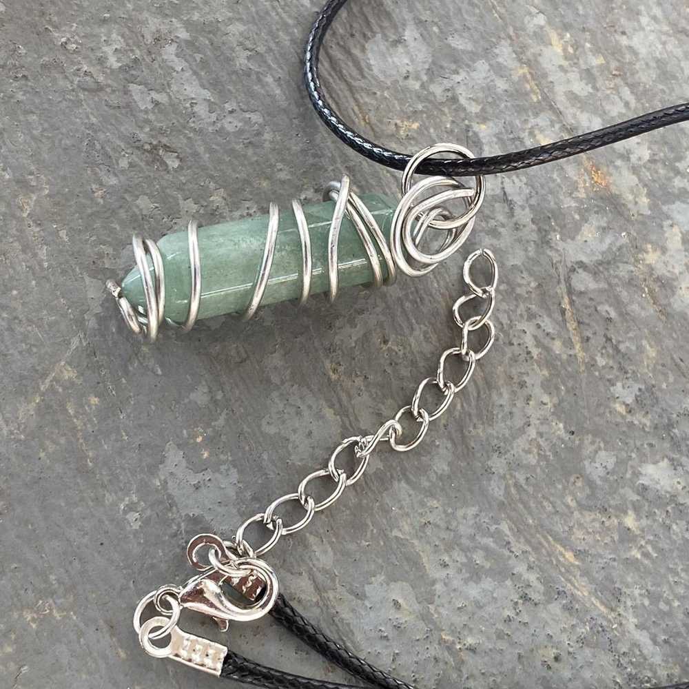 Handmade Green Aventurine Pendant Necklace - image 4