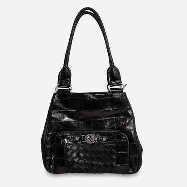 Vintage 1990s Brighton Handbag, Black Leather - image 1