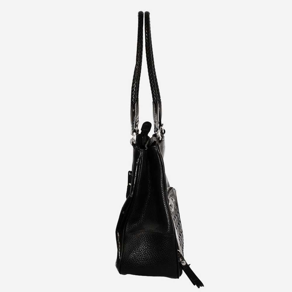 Vintage 1990s Brighton Handbag, Black Leather - image 3