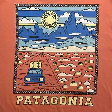 Patagonia Organic Cotton T-Shirt Tee Fitz Roy Hik… - image 1