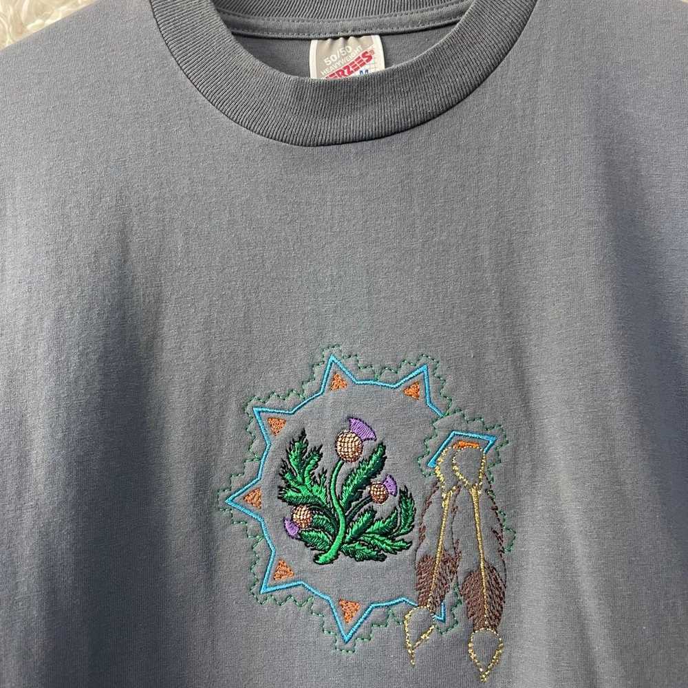 Vintage 90's Jerzees Southwest/Native T-shirt Siz… - image 4