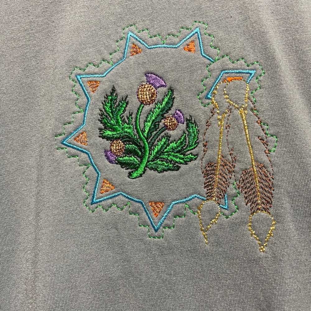 Vintage 90's Jerzees Southwest/Native T-shirt Siz… - image 9