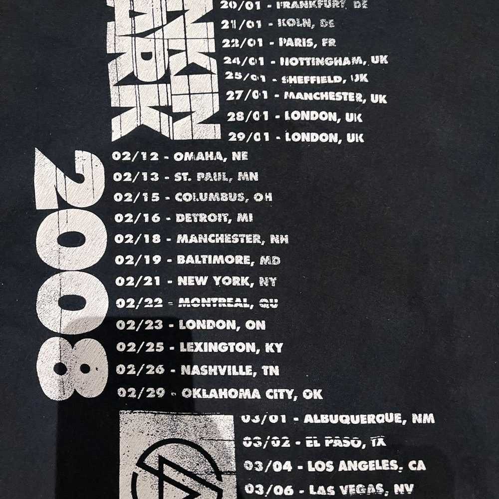 Vintage Linkin Park 2008 tour t shirt - image 7