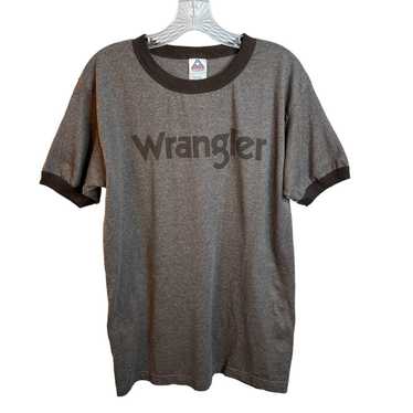 Wrangler Retro Y2K Crew Neck Graphic Logo T-Shirt… - image 1