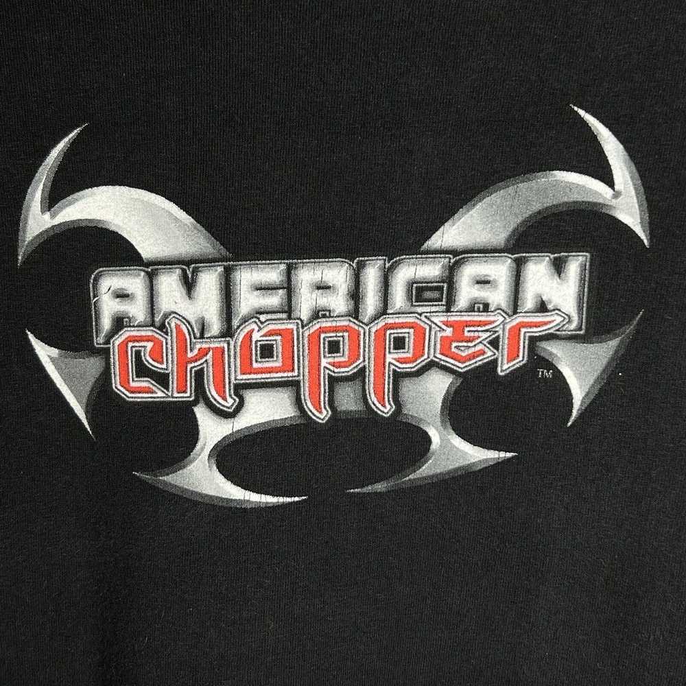Vintage American Chopper Shirt Eagle Graphic Bike… - image 3