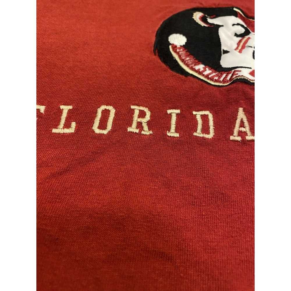 Vintage Florida State FSU Seminoles T Shirt Red E… - image 5